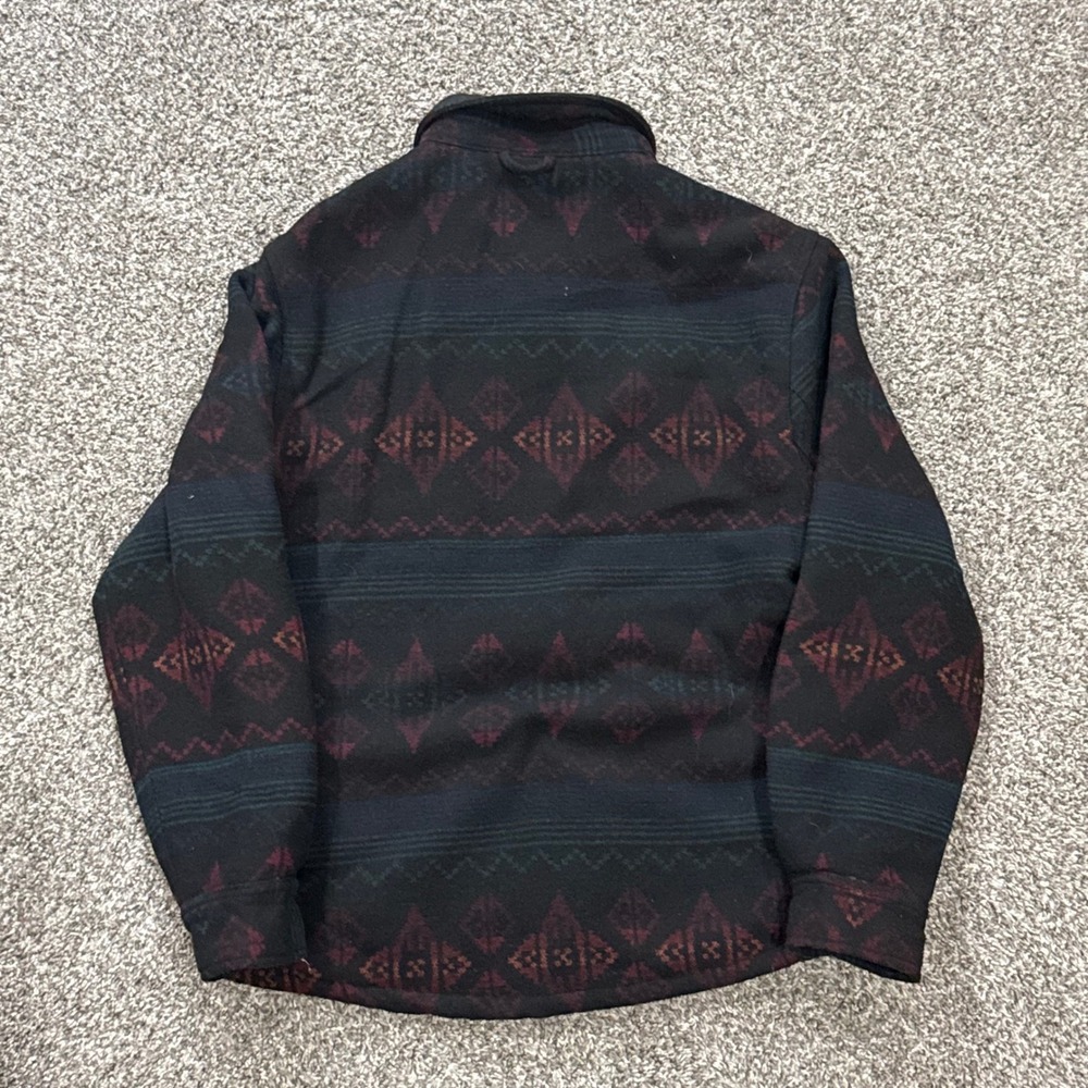 Jachs New York Mens Sherpa‎ Lined Flannel Jacket Southwestern Geometric Mens L - Picture 4 of 6